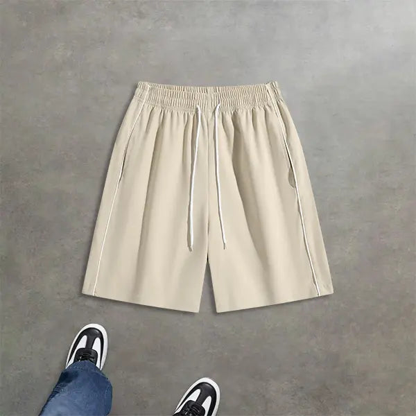 2-Pack Men’s Summer Striped Casual Shorts – Loose Fit, Versatile Athletic Style