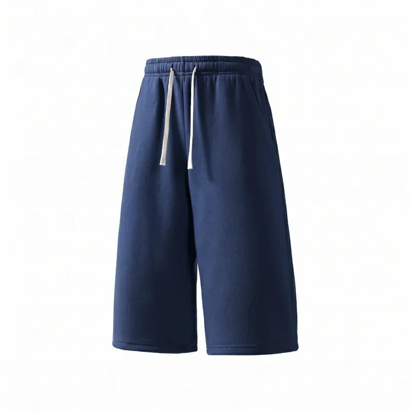 Men's 3-Pack Baggy Oversized Knee-Length Loose Drawstring Casual Long Shorts, Urban Street Fashion Menswear Bottoms